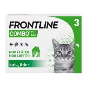 Æske med Frontline Combo (lopper/Flåter/lus) Kat