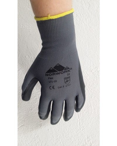 Handske Norwork Flex-grå flex handske i høj kvalitet