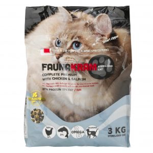 3 kg kattefoder- Faunakram
