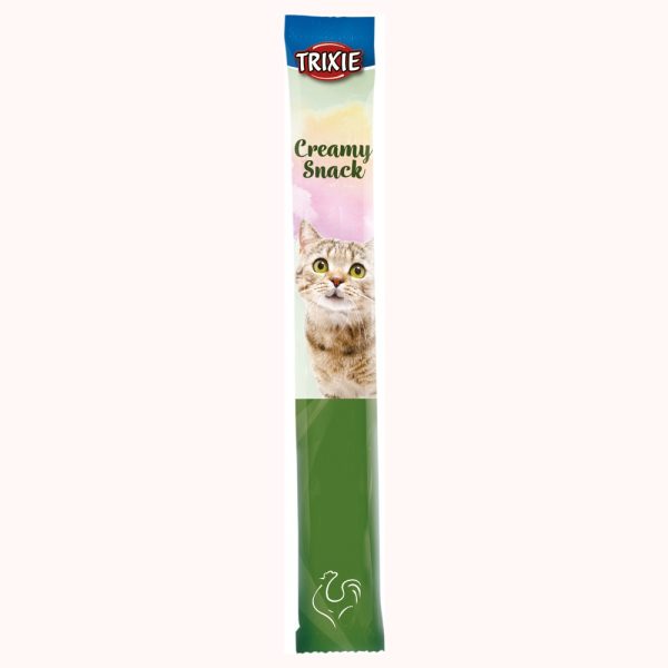 Grøn pakke med Creamy flydende katte snack