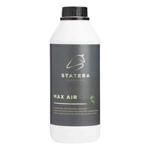 Hvid plastikflaske med 1 ltr. Statera Max Air til heste