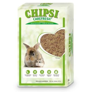 Grøn sæk med kanin, Carefesh Chipsi strøelse