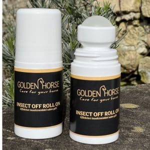2 sort/hvide roll on med insect off fra Golden horse