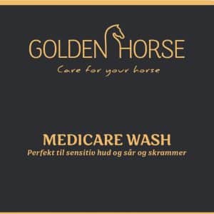 Golden Horse logo- Medicare wash til heste