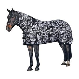 Hest med Zebra dækken
